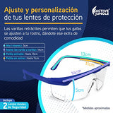 Active Jungle| Lentes Ajustables Médicos Seguridad Protección: Antivirus, Antiempañantes, Antirayaduras y Transparentes| Gafas para Fluidos, Micropartículas Contaminación, Golpes, Rayaduras| Goggles Gogles Quirurgicos Herméticos Tácticos Fitosanitarios In