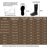 Obcursco Botas impermeables de goma de neopreno de 6 mm para hombres y mujeres, botas de lluvia aisladas para actividades al aire libre. Ideal para trabajo en granja, caza y pesca, Aislamiento de 400 g, color marrón., 10