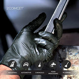 AMMEX - BX342100-BX - Nitrile Gloves - Disposable, Powder Free, Latex Free, 3 mil, Food Safe, Small, Black (Box of 100)