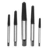 Extractor de tornillos, 5 piezas extractor de tornillos rotos, tornillo dañado, herramienta de extracción fácil de quitar, Extractor de tornillos para tornillos en espiral