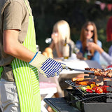 1 par de guantes de silicona para barbacoagos, parrilla de Camping para el hogar, suministros de manoplas para horno y barbacoa