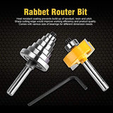 1/2"H - 1/4" Broca para fresadora de conejeras