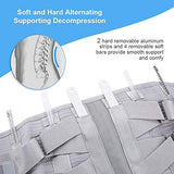 DOACT Cinturón de apoyo lumbar para hombres y mujeres (gris-l Talla)