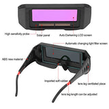 Wytino Gafas De Soldar,Gafas de Soldadura de oscurecimiento autom¨¢Tico Solar, Gafas de Soldadura de Seguridad Soldador Gafas