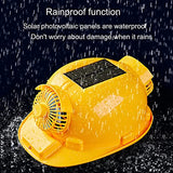 Casco de seguridad, gorra de trabajo impermeable de seguridad, sombrero de sol de construcción de sitio de construcción de verano recargable, refrigeración de aire acondicionado masculino FiveS
