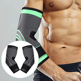WUUOSSYUIS Paquete de 2 coderas, manga de apoyo, cómoda absorción de sudor, secado rápido, protección portátil para tenis, envoltura para brazos , Negro , XL