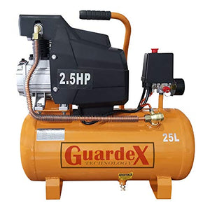 Compresora Aire Tanque Compresor Lubricado Motor 2.5 HP 25 L