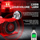 SF-513 (CC 12 V ~ 24 V) Alarma industrial de sonido y luz de advertencia de emergencia, luz al aire libre, impermeable, alarma, bocina, sirena, seguridad, voz, estroboscópico, flash 120 dB resistente al agua (CA 220 V)