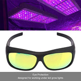 Gafas de seguridad, gafas protectoras, gafas LED para salas de cultivo Polarización UV para carpas Invernadero hidropónico Planta Luz Protección para los ojos