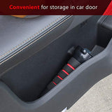 COITEK Mango portátil de soporte para vehículos, 3 en 1, mango de asistencia de coche para personas mayores, mango de ayuda para puerta automotriz con cortador de cinturón de seguridad, interruptor de ventana de pie, ayuda de movilidad para coche (rojo)