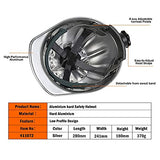 Casco de Seguridad Casco de Seguridad Ajustable de Aluminio Casco de Trabajo Casco para Exteriores La Parte Superior es más Segura y eficaz para Evitar pinchazos