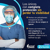 Active Jungle| Lentes Ajustables Médicos Seguridad Protección: Antivirus, Antiempañantes, Antirayaduras y Transparentes| Gafas para Fluidos, Micropartículas Contaminación, Golpes, Rayaduras| Goggles Gogles Quirurgicos Herméticos Tácticos Fitosanitarios In