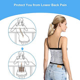 DOACT Cinturón de apoyo lumbar para hombres y mujeres (gris-l Talla)