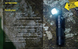 Nitecore MT21C - Linterna LED de cabeza inclinable de 1000 lúmenes y 90 grados, batería recargable NL1826R con cable de carga USB EdisonBright