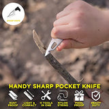 Guardaman - Gran herramienta de supervivencia 18 en 1 para hombre, multiherramienta para cartera multiusos con cuchillo de supervivencia, iniciador de fuego, silbato, brújula, regalo para el día del padre