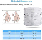 DOACT Cinturón de apoyo lumbar para hombres y mujeres (gris-l Talla)
