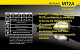 Nitecore MT2A CREE XP-G2 R5 LED 345 Lumen Multi-Task Flashlight, Black