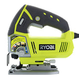 Ryobi JS481LG Sierra Jig Orbital de 4,8 amperios con vástago en forma de T con luz LED integrada