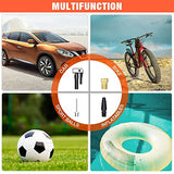 Nulksen Inflador de neumáticos, compresor de aire portátil, bomba de aire inalámbrica de 150 PSI para neumáticos de coche con batería de 6000 mAh, bomba de neumáticos eléctrica con medidor de presión luz LED para bola de motor de coche y bicicleta