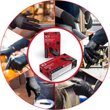 AMMEX - BX342100-BX - Nitrile Gloves - Disposable, Powder Free, Latex Free, 3 mil, Food Safe, Small, Black (Box of 100)