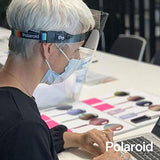 Polaroid Careta protectora en Policarbonato, Ajustable, Diseño Ligero, Calidad Optica y protección UV, Protección Facial, Reutilizable, Incluye funda protectora en Microfibra, Multicolor