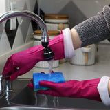 Playtex Living - Guantes de limpieza de goma reutilizables (medianos, 3 pares), guantes reutilizables de protección premium para el hogar