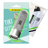 Nitecore TIKI GITD - Linterna recargable con USB, 300 lúmenes, brilla en la oscuridad, con cable de carga USB de la marca EdisonBright