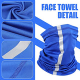 Sombrero duro para el sol, protección para el cuello, alta visibilidad, protección solar para el cuello, malla de ala completa, protección solar y polaina para el cuello, bandana para la cara, accesorios para casco duro (azul)