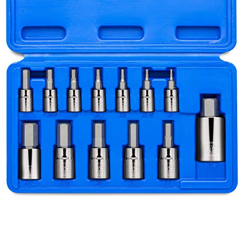 Neiko 10074A Metric MM Pro-Grade Llaves de Cubo Hexagonales, 13 piezas