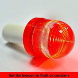 Cono De Tráfico Con Luz LED, Cono De Seguridad Altura 70 Cm Pieza De Señalización Emergencia Pilón De Seguridad Con Rayas Reflectantes Flexible Y Transportable