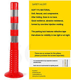 Bolardo de estacionamiento en Garaje Marcadores de Carretera Reflectantes Conos de tráfico de plástico Bolardo de Seguridad para áreas sensibles al tráfico (Tamaño: 750x80 mm) (750x80 mm)