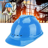 Casco Seguridad de ABS Recto Grueso, Protección Cabeza del Sitio Construcción Trabajador, Casco Rígido Ventilado y Transpirable Cinco Colores Disponibles(Azul)