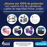 Active Jungle| Lentes Ajustables Médicos Seguridad Protección: Antivirus, Antiempañantes, Antirayaduras y Transparentes| Gafas para Fluidos, Micropartículas Contaminación, Golpes, Rayaduras| Goggles Gogles Quirurgicos Herméticos Tácticos Fitosanitarios In