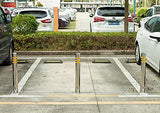 Barreras de estacionamiento de Metal Bolardo de Seguridad de tráfico Bloqueo de Espacio de estacionamiento extraíble Poste de estacionamiento Perfecto, Lote de construcción, Marcador de Carretera o p