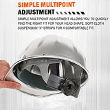 Cascos de construcción Casco de Seguridad de Aluminio Cascos de Seguridad Casco de aleación de Aluminio La Parte Superior es más Segura