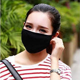 Radianzze Cubrebocas Paquete de 2 piezas Cubrebocas Proteger del Frío Antipolvo (NEGRO LISO)