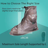 AFULILI - Fundas protectoras impermeables reutilizables y antideslizantes para zapatos de nieve y lluvia, resistentes al agua