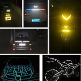 3 piezas 2,5 cmx2.5 m autoadhesiva de seguridad cinta de advertencia de seguridad cinta de vidrio reflector cinta cinta adhesiva de señalización para coche/remolques/camión/Traffic/sitio de construcción (, Verde Claro, Azul, Verde), Rojo,azul,verde, 2.5cm