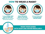 100 máscaras faciales para niños, transpirables,
