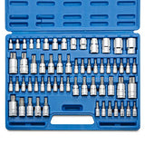 Neiko 10083A Juego de Cubos de Combinación de Puntas Torx y Acople E, 60 piezas + Neiko 30249A - Juego de adaptadores y reductores para llaves de impacto (5 piezas, acero al cromo)