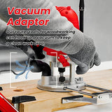 Promaker Enrutador de inmersión de 2.7 HP con guía de borde y accesorios, velocidad variable, madera de enrutador de 8000-3000 RPM, kit de carpintería de inmersión, carpintería de enrutador con adaptador de vacío, 14.4 amperios
