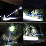 Linternas LED recargables de alta luminosidad, 90000 lúmenes, linterna superbrillante con pilas incluidas, impermeable, Zoomable, 3 modos, linterna de mano para emergencias, camping y otras puertas