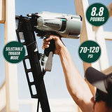 Metabo HPT NR83A5 - Clavadora neumática | Uñas de 2 a 3-1/4 pulgadas | Ajuste de profundidad sin herramientas | Cargador de 21 grados | Interruptor de accionamiento selectivo | Garantía de 5 años | NR83A5