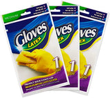 Guantes de látex amarillo SteadMax, guantes profesionales de goma reutilizables para limpieza general del hogar, lavado de platos, guantes desechables, mediano (3 pares)