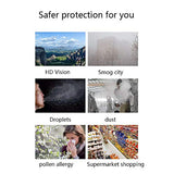 Sombrero de Protección Unisex al aire libre cascos de seguridad careta anti-anti-saliva Escupir anti-niebla gorra de pescador con la tapa de todos enfrentamos visera desmontable Claro facial V