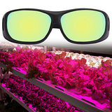 Gafas de seguridad, gafas protectoras, gafas LED para salas de cultivo Polarización UV para carpas Invernadero hidropónico Planta Luz Protección para los ojos