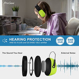 ProCase Orejeras de Protección Auditiva para Niños, Earmuff con Cancelación de Ruido NRR 25db Protector Auditivo para Niños Pequeños Niños Adolescentes en Lugar Ruidoso -Verde
