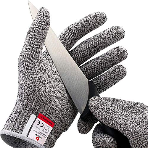 NoCry Cut Resistant Gloves - High Performance Level 5 Protection, Food Grade. Size Small, Free Ebook Included!