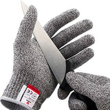 NoCry Cut Resistant Gloves - High Performance Level 5 Protection, Food Grade. Size Small, Free Ebook Included!
