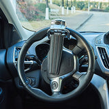 Blueshyhall - Bloqueo antirrobo para volante de coche, de seguridad, color negro